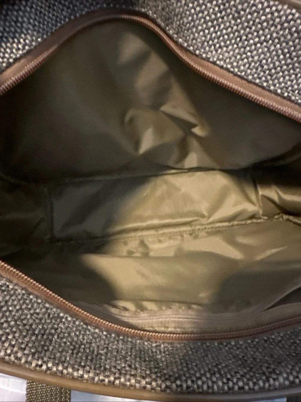Hartmann Canvas twill Leather trim carry on travel bag with shoulder strap